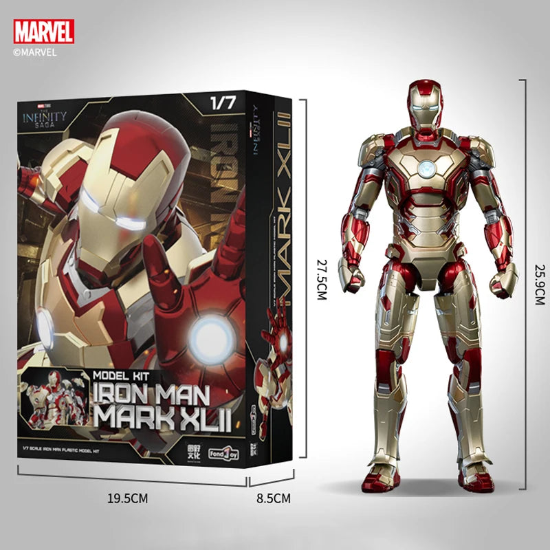Iron Man MK46 1/7 Model Kit | 10" Light-Up Reactor Figure Collectible Figures - The Eezee Shop
