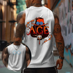 Monkey D. Luffy One Piece Cotton Tank Top Anime Tshirts - The Eezee Shop