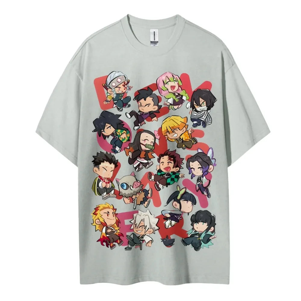 Demon Slayer Half-Sleeve T-Shirt | Classic Characters Sports Tee Graphic Tees - The Eezee Shop