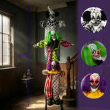 6-Foot Animatronic Clown | Outdoor Halloween Yard Decoration Outdoor Halloween Decorations - The Eezee Shop