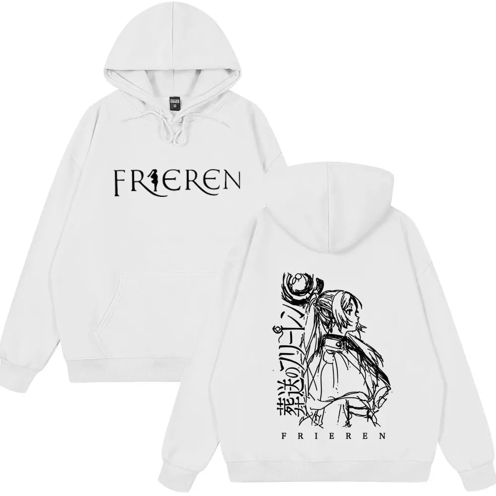 Frieren Anime Hoodie | Unisex Fleece Fantasy Sweatshirt Hoodies & Sweatshirts - The Eezee Shop