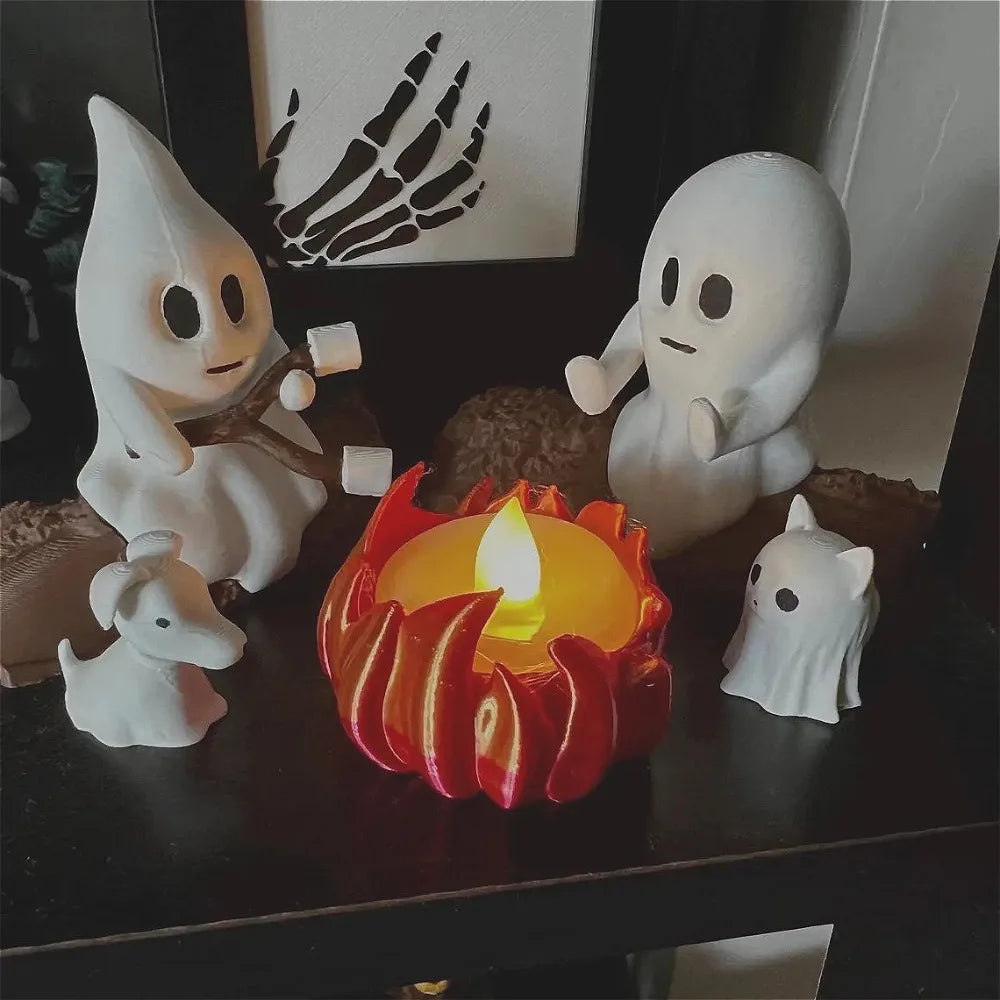 Ghost Campfire Halloween Decoration | Spooky Outdoor Party Prop Outdoor Halloween Decorations - The Eezee Shop