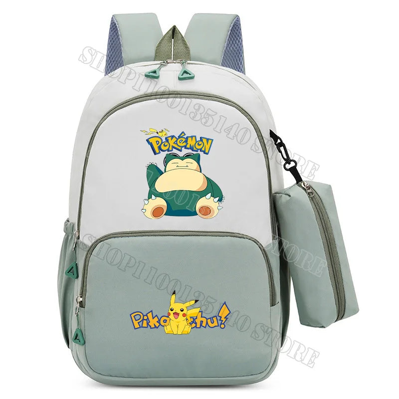 Anime Figure Print Backpack | Large Capacity Bag with Pencil Case Backpacks - The Eezee Shop
