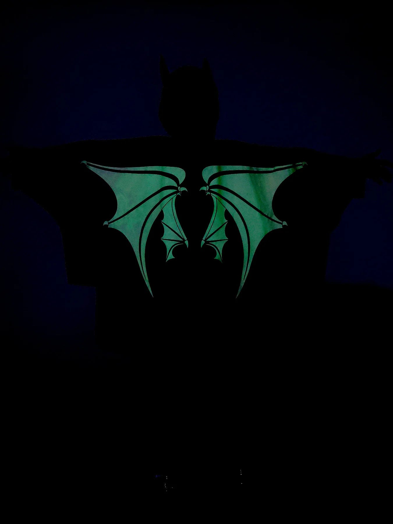 Boys Glow Ghost Bat Cape | Kids Halloween Costume Cloak Halloween Costumes - The Eezee Shop