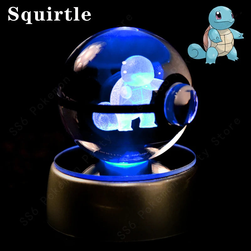 Pokemon 3D Crystal Ball Night Light | Mewtwo, Pikachu & Gengar Lamps & Night Lights - The Eezee Shop
