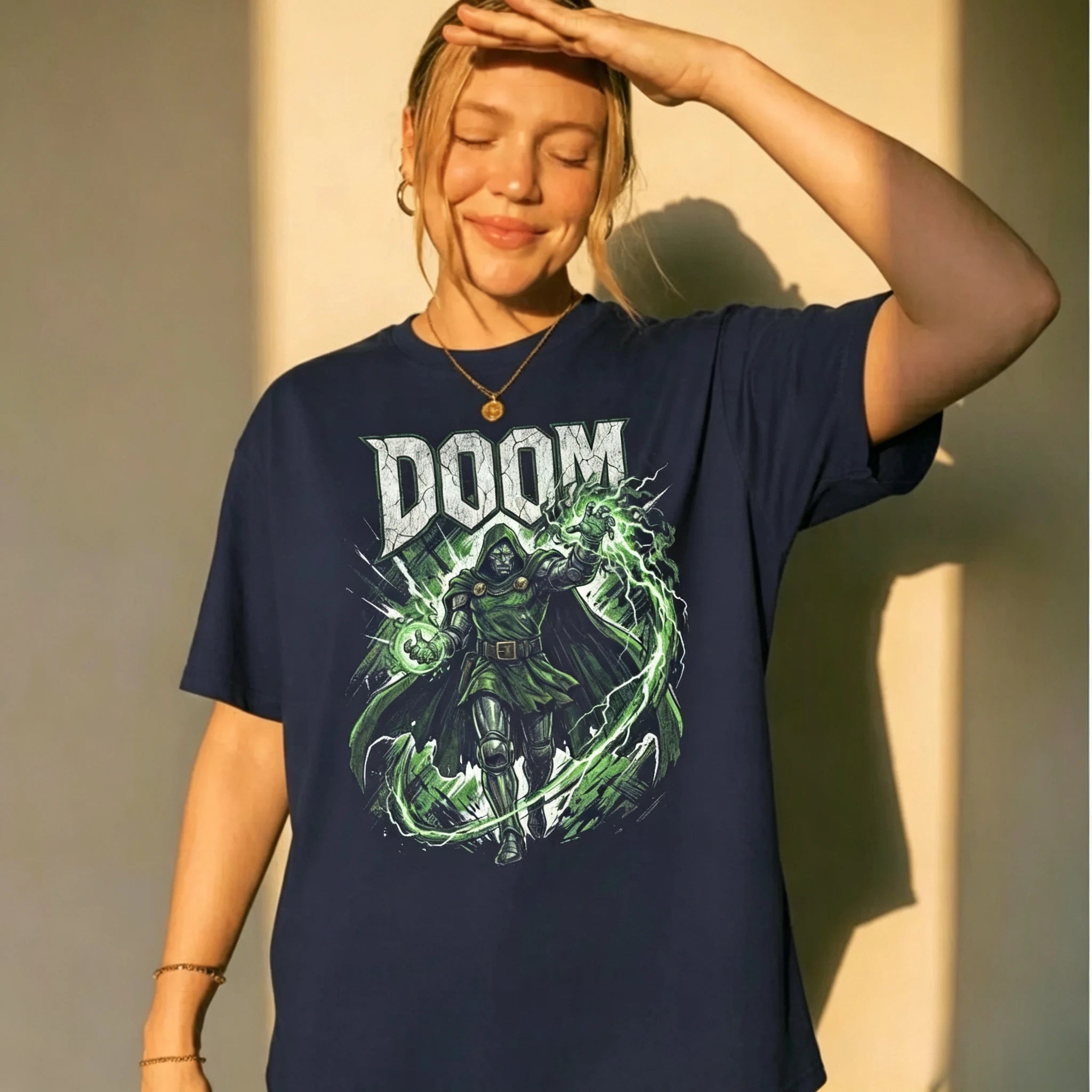 Doctor Doom Vintage T-Shirt | Unisex Retro Comic Graphic Tee Graphic Tees - The Eezee Shop