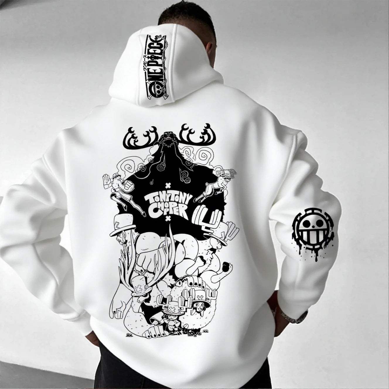 Tony Tony Chopper Graphic Hoodie | One Piece Pullover Hoodies & Sweatshirts - The Eezee Shop