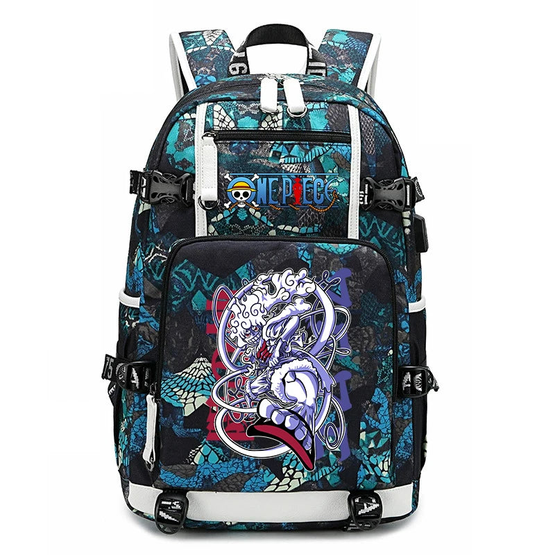 One Piece Luffy School Backpack | Large Capacity Bookbag Backpacks - The Eezee Shop