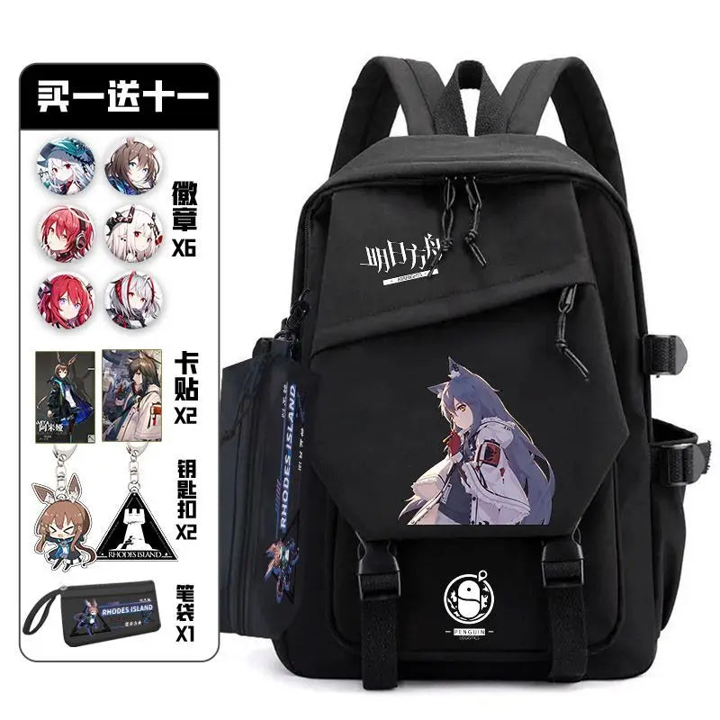 Arknights Backpack with Badge Set | Anime Ita Bag for Students Backpacks - The Eezee Shop