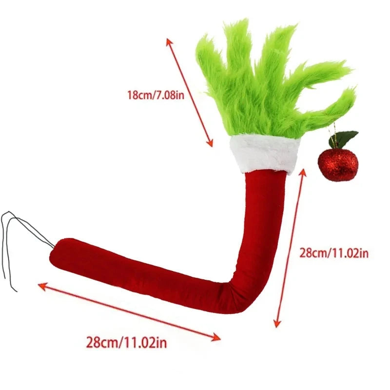 Elf Arm Christmas Tree Doll | Green Fur Monster Decoration Halloween Decorations - The Eezee Shop