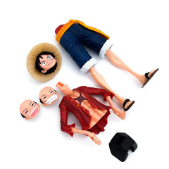 28CM One Piece Luffy Three Form Anime Figure Confident Smiley Monkey D. Luffy Collectible Statue Anime Figure - The Eezee Shop