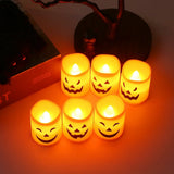 Skull & Ghost Pumpkin LED Candles | Flameless Halloween Lights Halloween Lights - The Eezee Shop