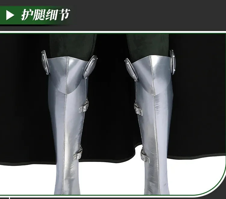 Doctor Doom Armor Cosplay Costume | Green Hooded Cape & Mask Set Cosplay Costumes - The Eezee Shop