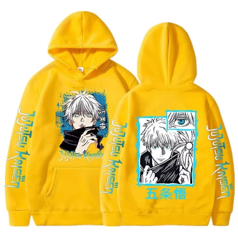 Satoru Gojo Oversized Hoodie | Jujutsu Kaisen Unisex Pullover Hoodies & Sweatshirts - The Eezee Shop