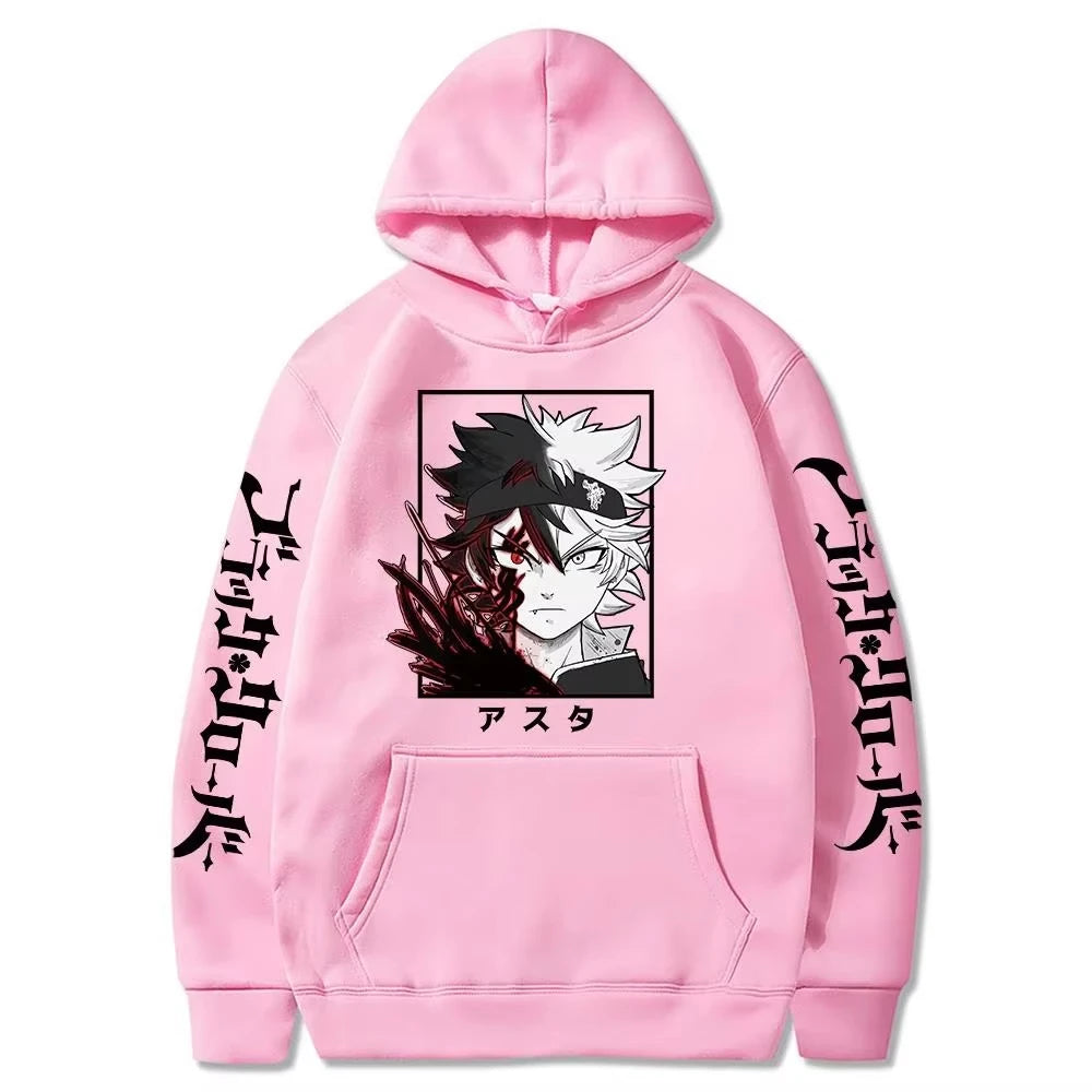 Asta Black Clover Graphic Hoodie | Manga Winter Sweatshirt Hoodies & Sweatshirts - The Eezee Shop