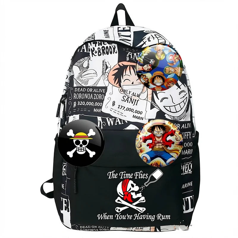 One Piece Luffy Backpack | Unisex Travel & School Bag Backpacks - The Eezee Shop