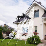 Plush Triangle Spider Web 5m | Haunted House Outdoor Decor Outdoor Halloween Decorations - The Eezee Shop