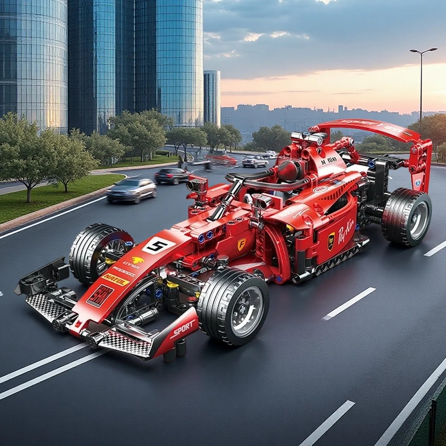 2025 Technical NEW F1 Racing Car Building Blocks Set MOC Model Kit DIY Other - The Eezee Shop