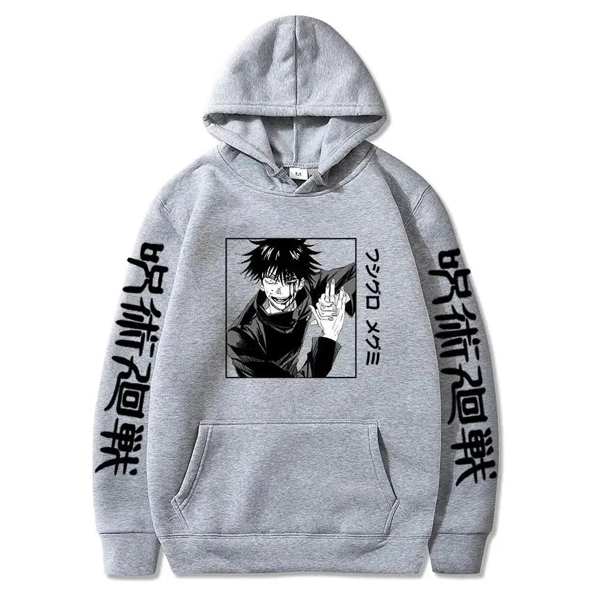 Megumi Fushiguro Hoodie | Jujutsu Kaisen Harajuku Pullover Hoodies & Sweatshirts - The Eezee Shop