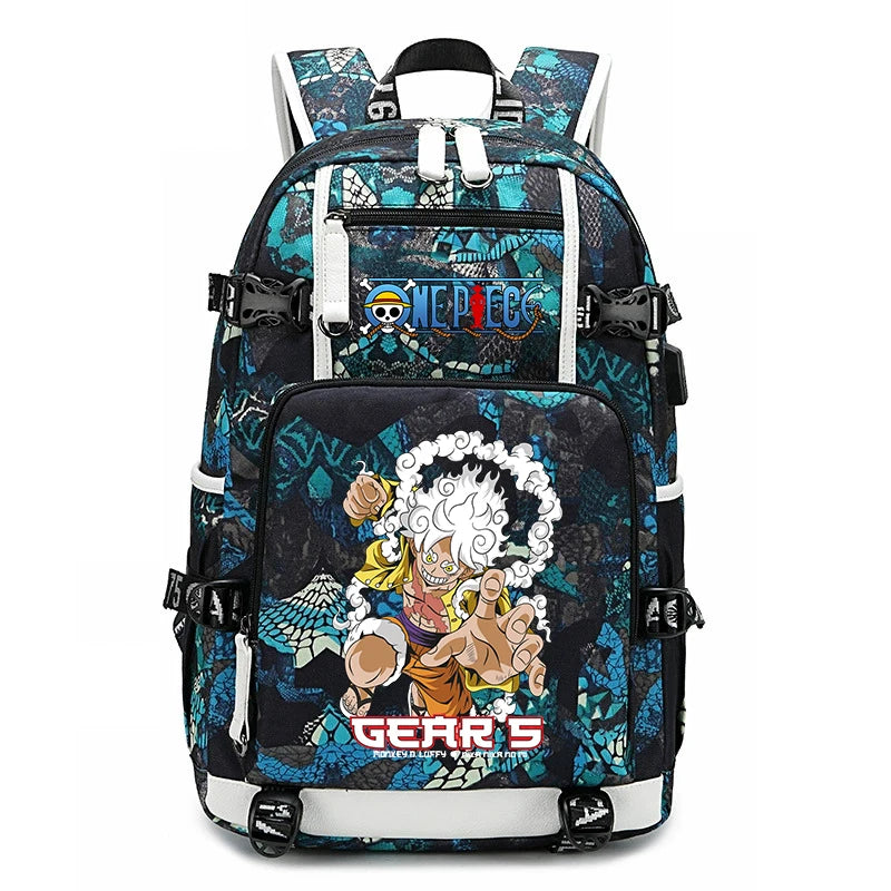 One Piece Luffy School Backpack | Large Capacity Bookbag Backpacks - The Eezee Shop