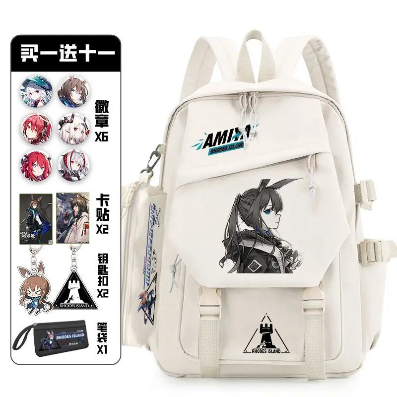 Arknights Backpack with Badge Set | Anime Ita Bag for Students Backpacks - The Eezee Shop