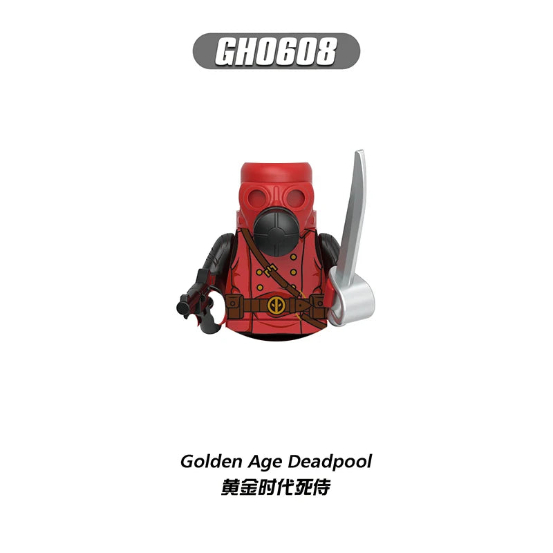 Deadpool Mini Building Block Figures | DIY Brick Toy Set Building Block Sets - The Eezee Shop