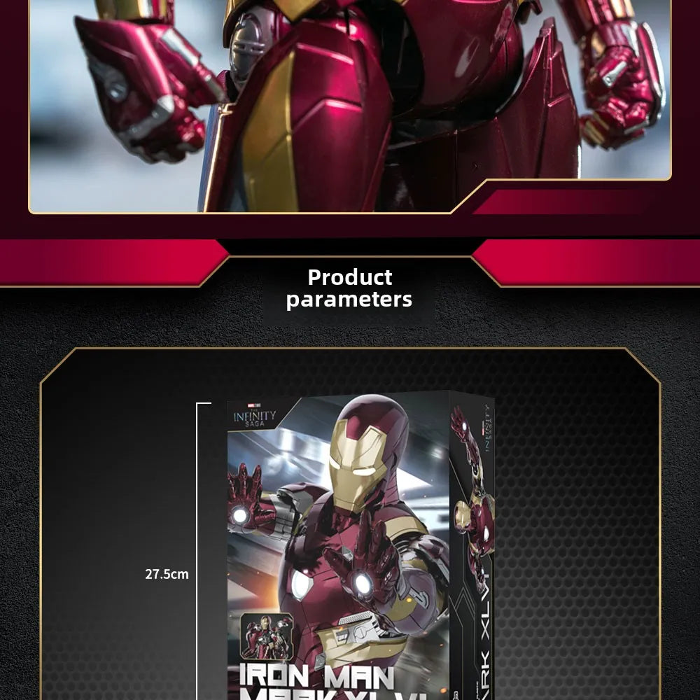 Iron Man MK46 1/7 Model Kit | 10" Light-Up Reactor Figure Collectible Figures - The Eezee Shop