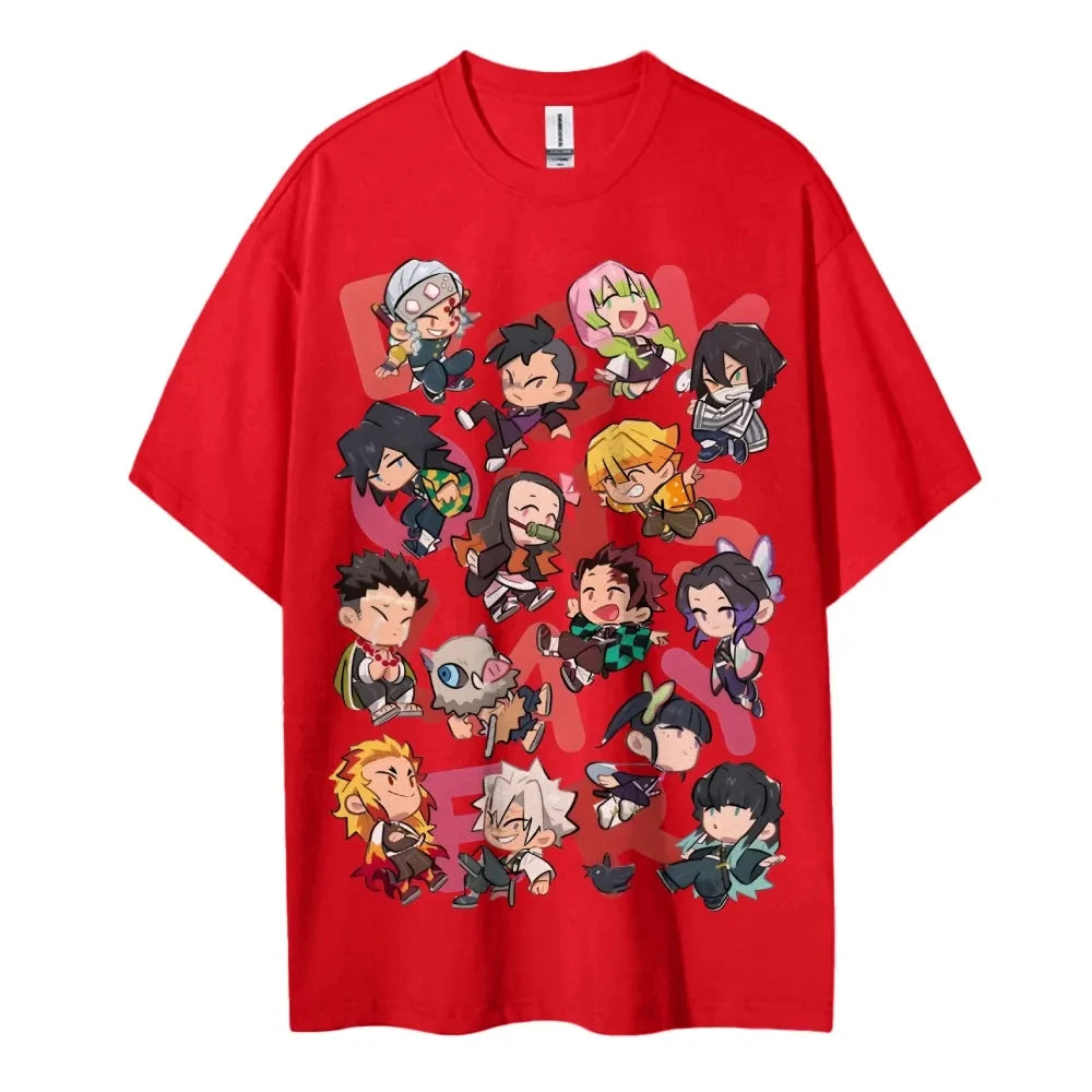 Demon Slayer Half-Sleeve T-Shirt | Classic Characters Sports Tee Graphic Tees - The Eezee Shop