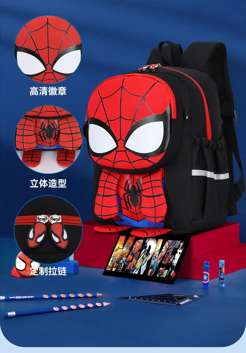 Spider-Man & Iron Man Kids Backpack | 3D Print School Bag Backpacks - The Eezee Shop