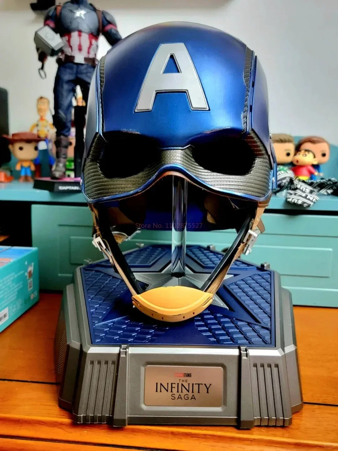 Captain America 1:1 Wearable Helmet | Avengers Display Mask Cosplay Masks & Helmets - The Eezee Shop