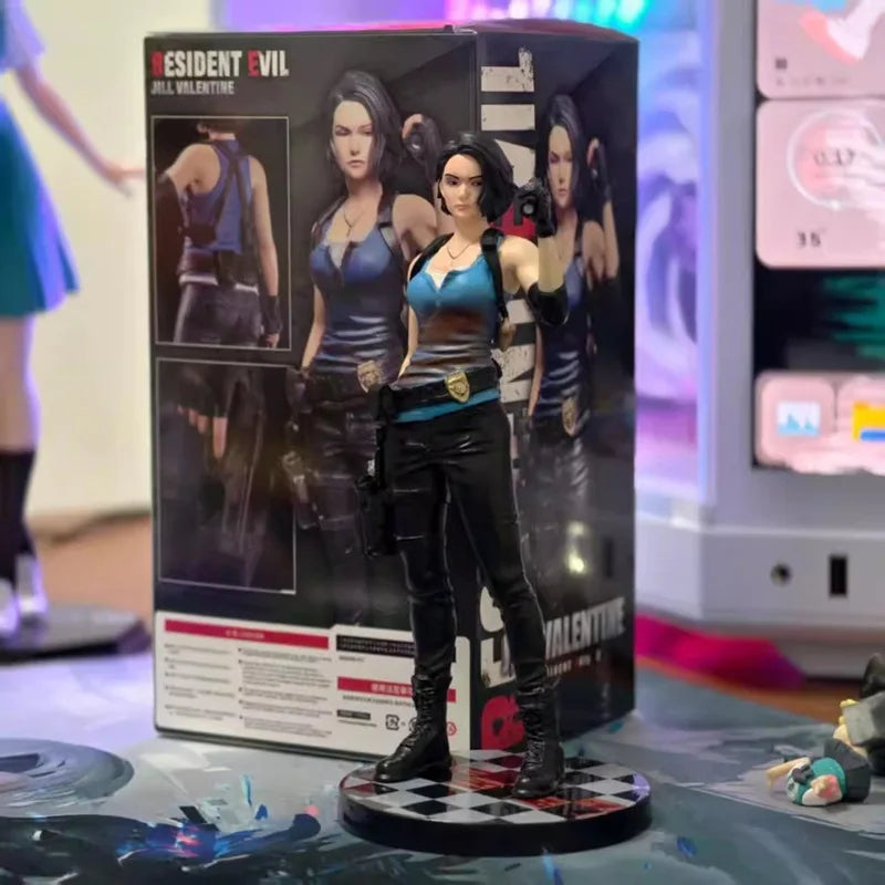 Jill Valentine & Leon Kennedy Figures | Resident Evil Statue Collectible Figures - The Eezee Shop