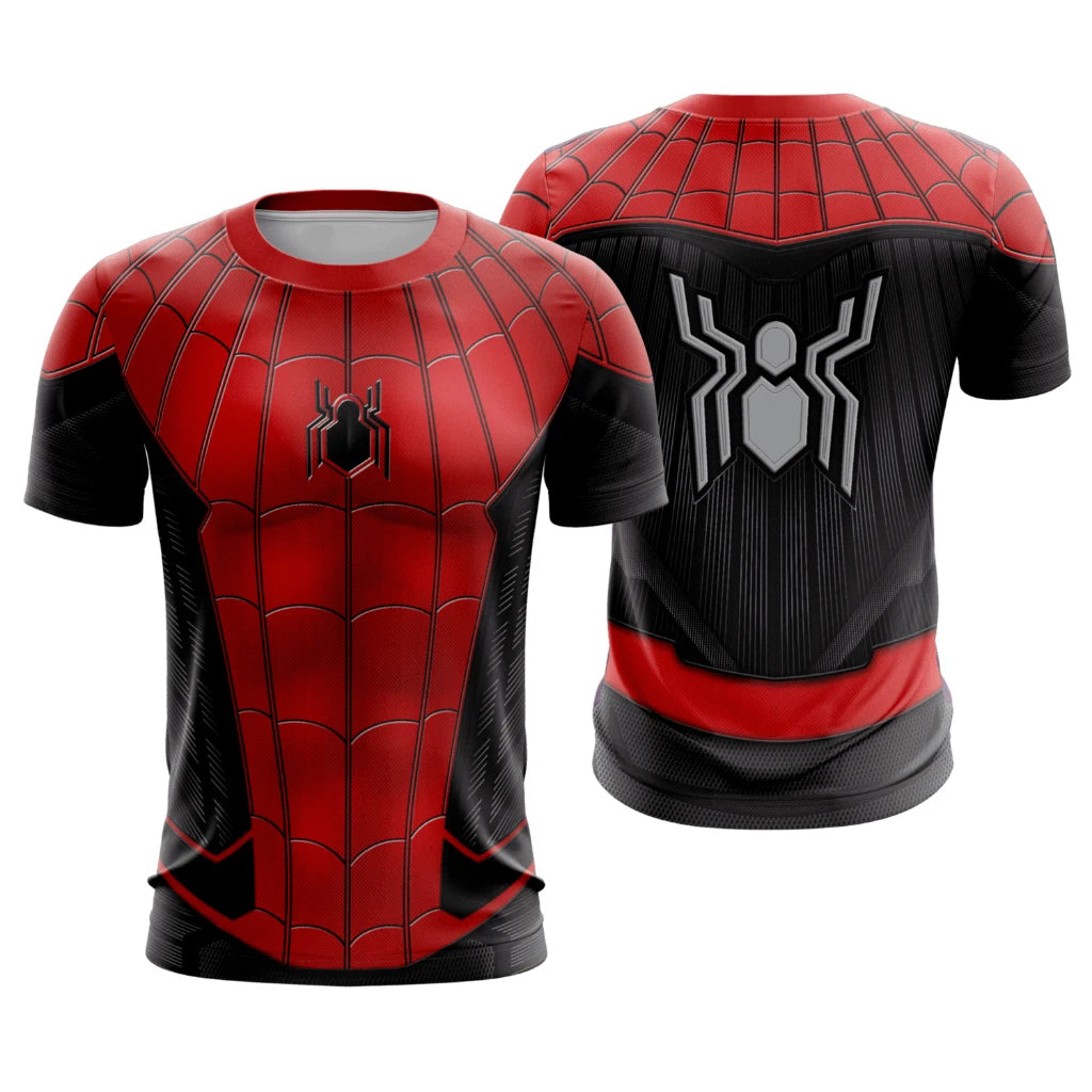 Spider Hero Family Matching Sports Top | Breathable Fitness Tee Gym & Compression Wear - The Eezee Shop