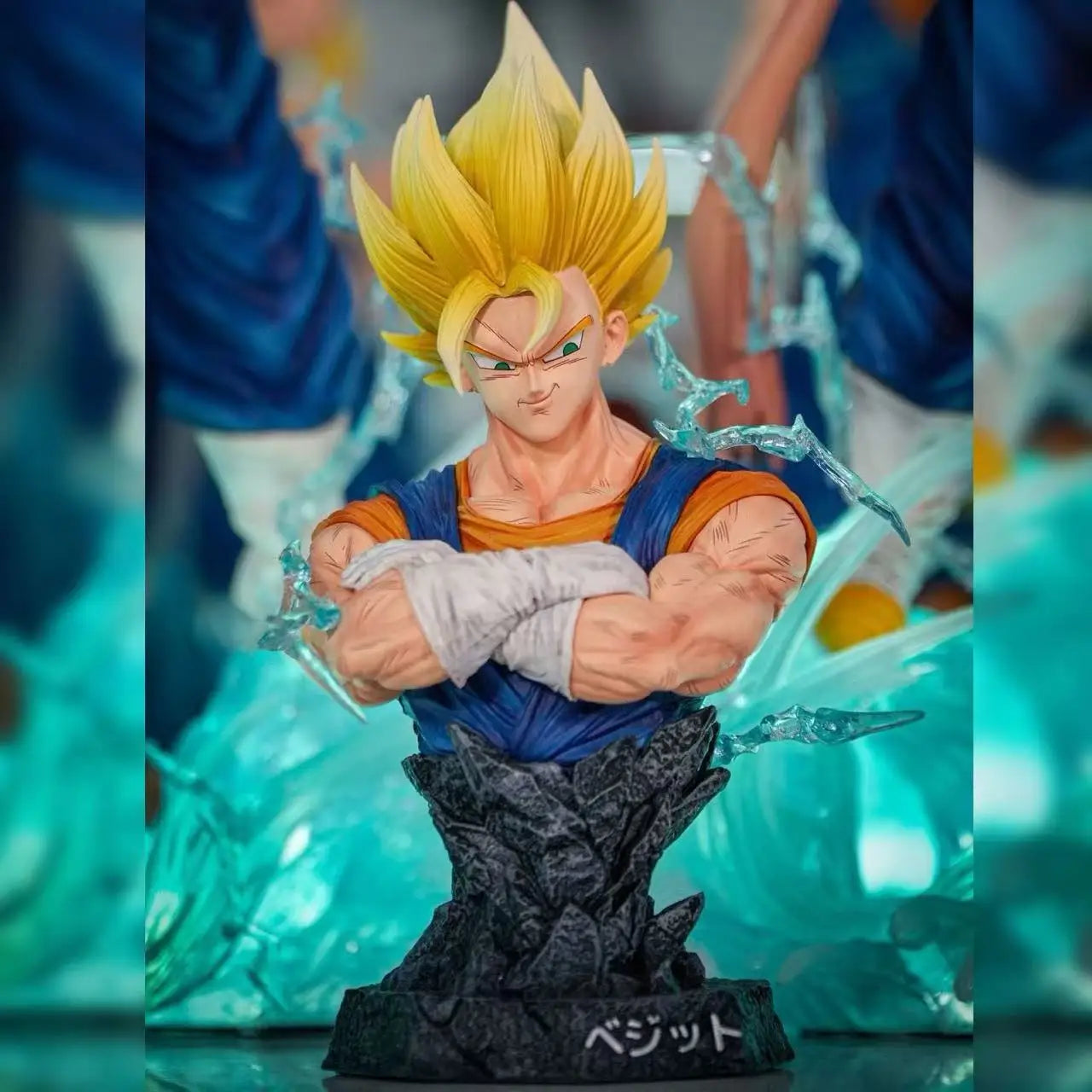 Vegito 38cm Statue with 3 Heads | Dragon Ball Z Figure Collectible Figures - The Eezee Shop