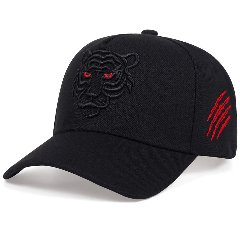 Tiger Embroidered Baseball Cap | Unisex Adjustable Casual Hat Hats & Beanies - The Eezee Shop