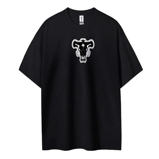 Black Clover T-shirt Men's Pure Cotton Casual Round Neck T-shirt Short Sleeve Clothing Summer Sports Casual Short Sleeve Top Anime Tshirts - The Eezee Shop