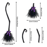 Plastic Witch Broom Prop | Halloween Costume & Party Decor Cosplay Props - The Eezee Shop
