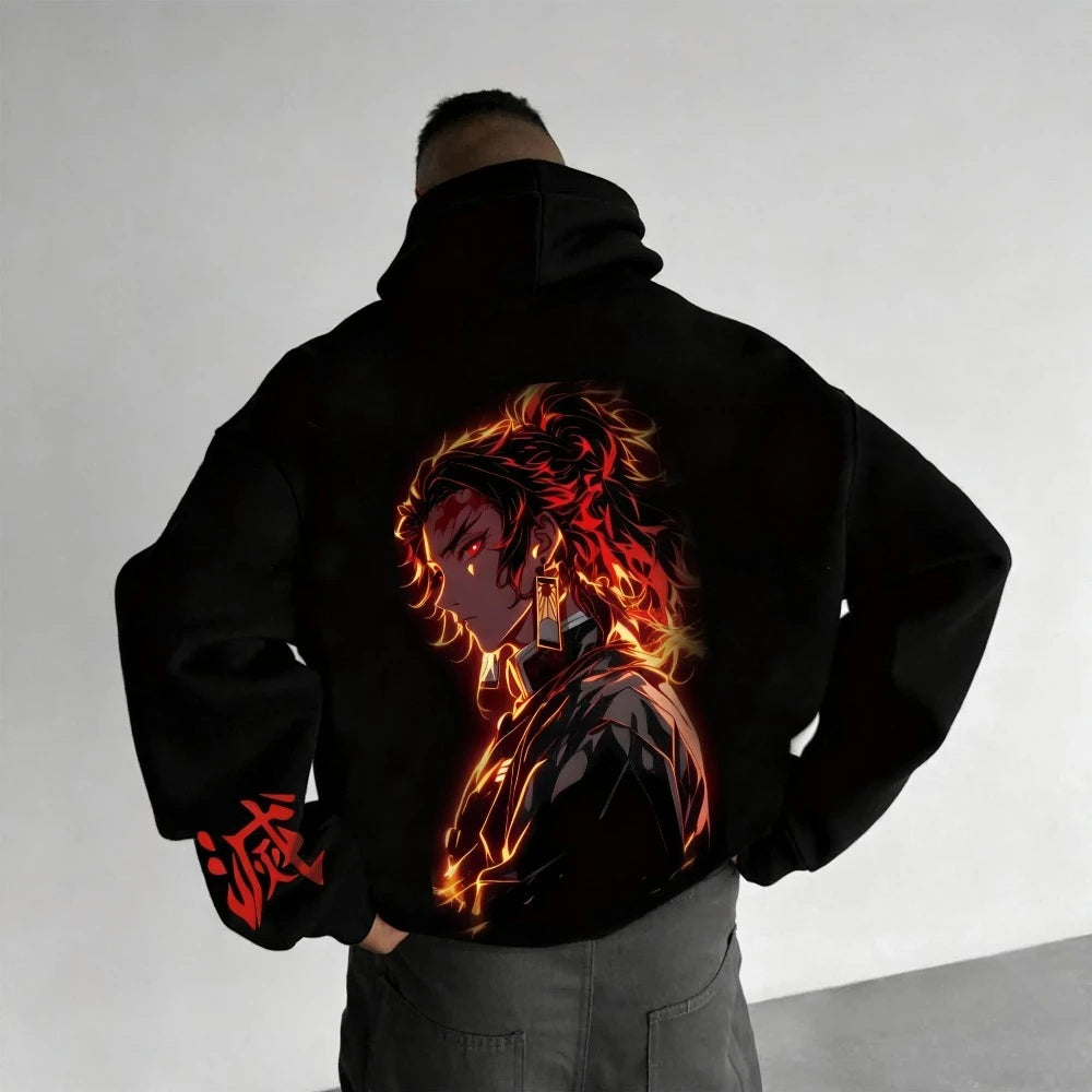 Demon Slayer Graphic Hoodie | Unisex Street Casual Pullover Hoodies & Sweatshirts - The Eezee Shop