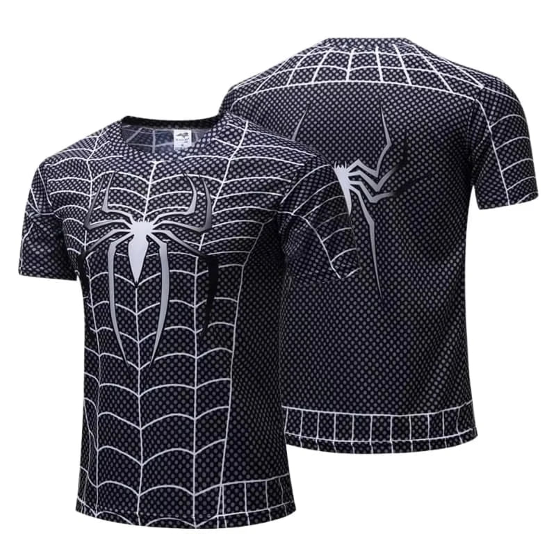 Spider Hero 3D Print T-Shirt | Quick-Dry Family Fitness Tee Gym & Compression Wear - The Eezee Shop