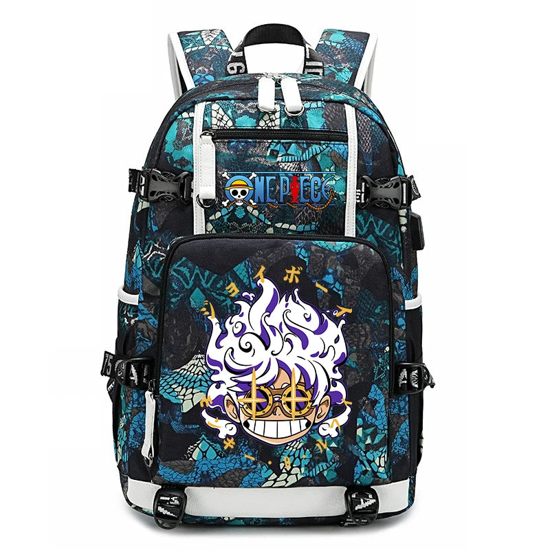 One Piece Luffy School Backpack | Large Capacity Bookbag Backpacks - The Eezee Shop