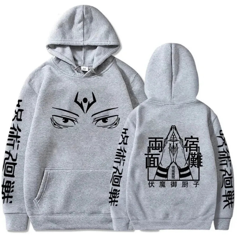 Anime Graphic Fleece Hoodie | Unisex Hip Hop Sweatshirt Hoodies & Sweatshirts - The Eezee Shop