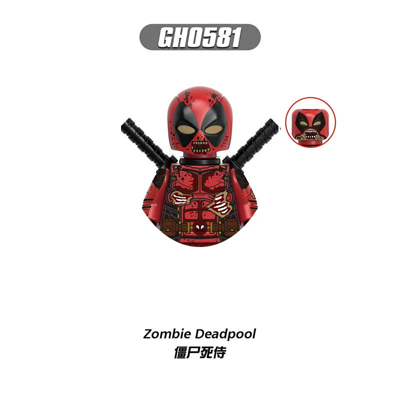 Deadpool Mini Building Block Figures | DIY Brick Toy Set Building Block Sets - The Eezee Shop