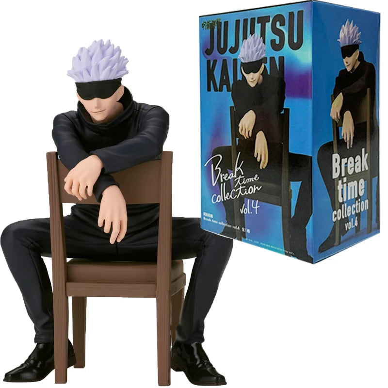 Gojo & Itadori Noodle Stopper Figure | 11cm Seated Statue Collectible Figures - The Eezee Shop