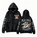 Luffy Gear 5 Zip-Up Hoodie | One Piece Unisex Sweatshirt Hoodies & Sweatshirts - The Eezee Shop