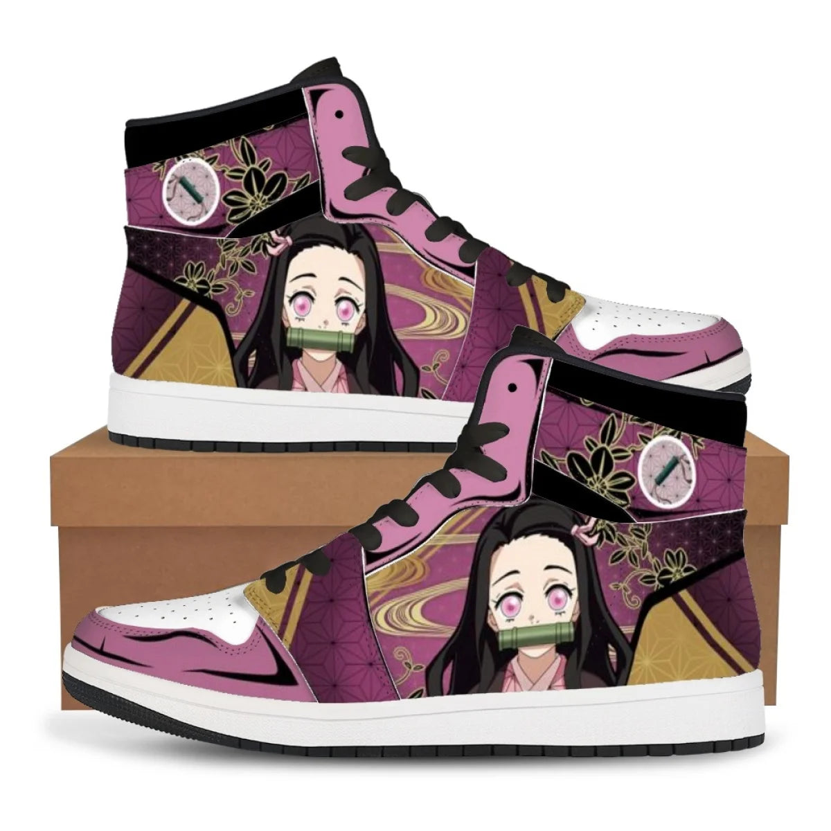 Tanjiro & Nezuko Basketball Sneakers | Demon Slayer Unisex Shoes Sneakers - The Eezee Shop