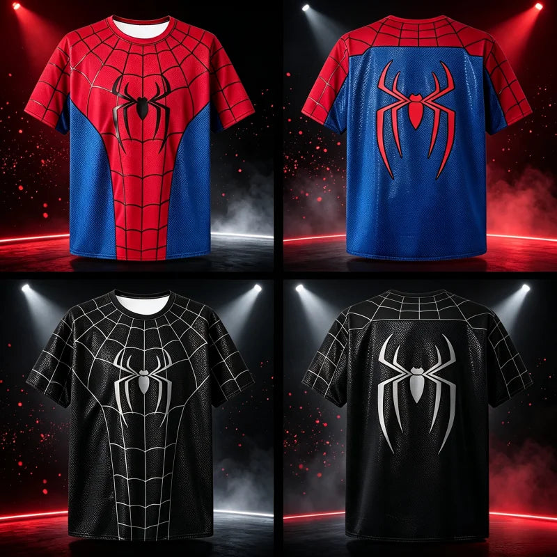 Spider-Man Quick-Dry T-Shirt | Unisex Superhero Summer Tee Graphic Tees - The Eezee Shop