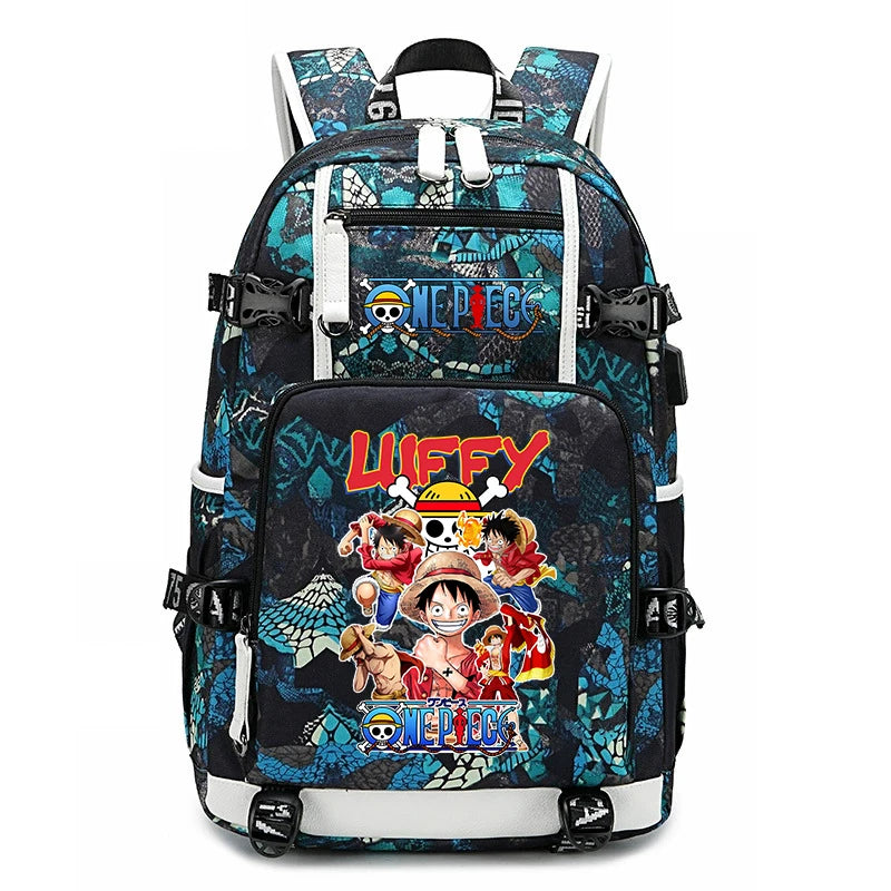 One Piece Luffy School Backpack | Large Capacity Bookbag Backpacks - The Eezee Shop