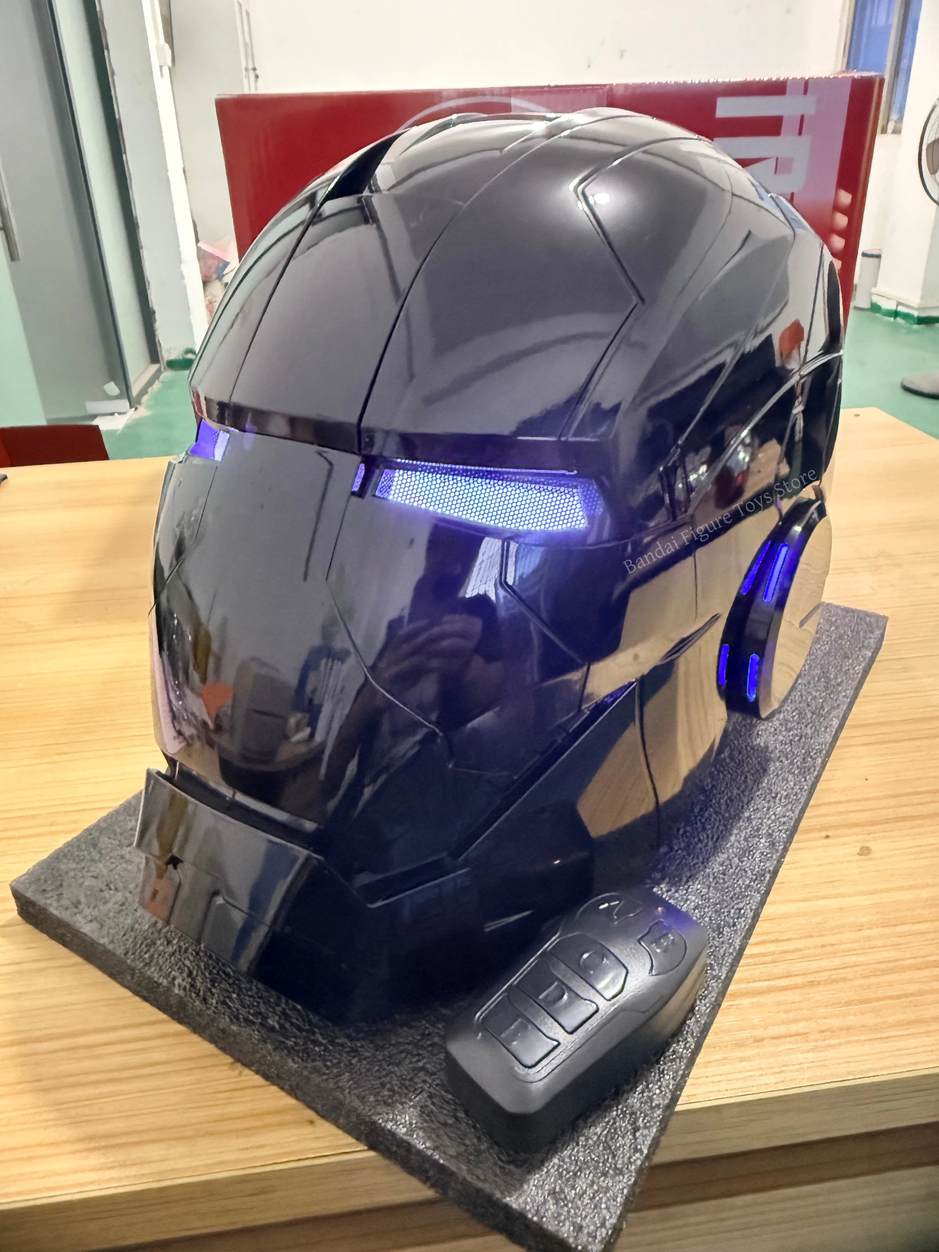 Black Iron Man Mk5 Helmet | Voice-Activated Wearable Helmet Cosplay Masks & Helmets - The Eezee Shop