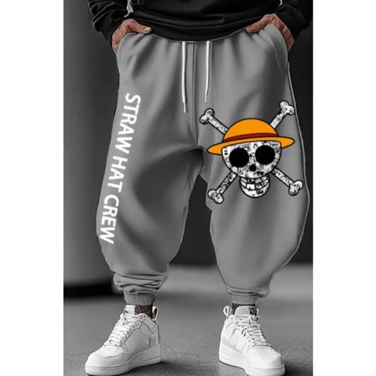 One Piece Men's Pants Sportswear Brook Spring Autumn Winter Japanese Anime Jogger Pants Casual Loose Fashion Cotton Trousers Joggers - The Eezee Shop