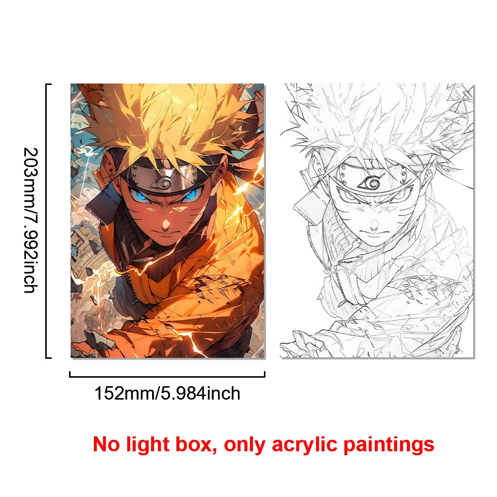 Naruto Light Painting LED Frame | Anime Night Light Wall Decor Lamps & Night Lights - The Eezee Shop