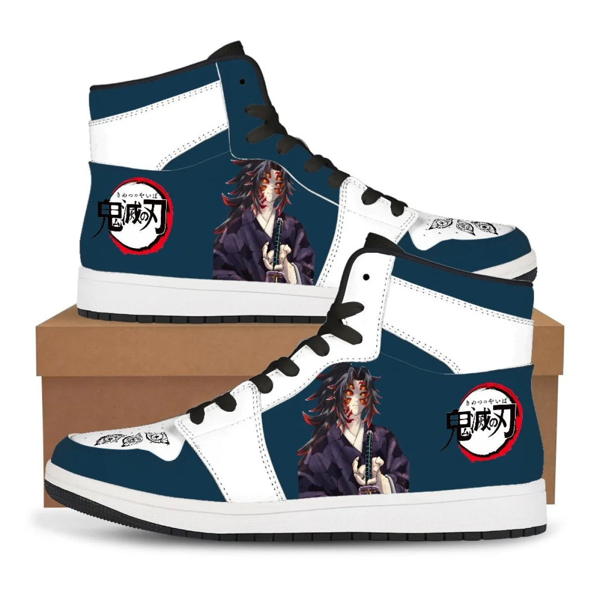 Demon Slayer High-Top Sneakers | Nezuko & Rengoku Print Shoes Sneakers - The Eezee Shop